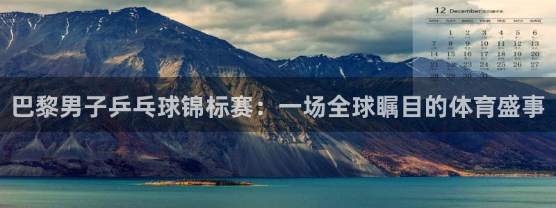 世界杯欧洲区预选赛：巴黎男子乒乓球锦标赛：一场全球瞩目的体育盛事